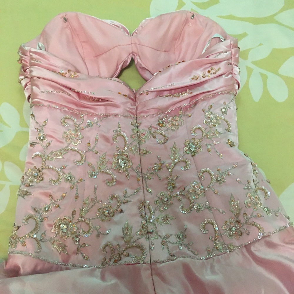 Pink Quincenera Dress or Ball Gown Size 10 - Picture 3 of 5